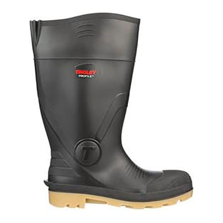 Tingley Profile Knee Boot, Men's Size 7, 15"H, Plain Toe, Cleated Outsole, Brown Upper, Crepe Sole 51154.07